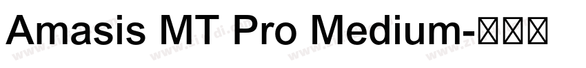 Amasis MT Pro Medium字体转换